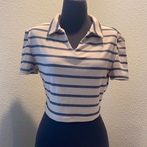 Striped SHEIN crop top